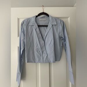 Abercrombie collared crop top